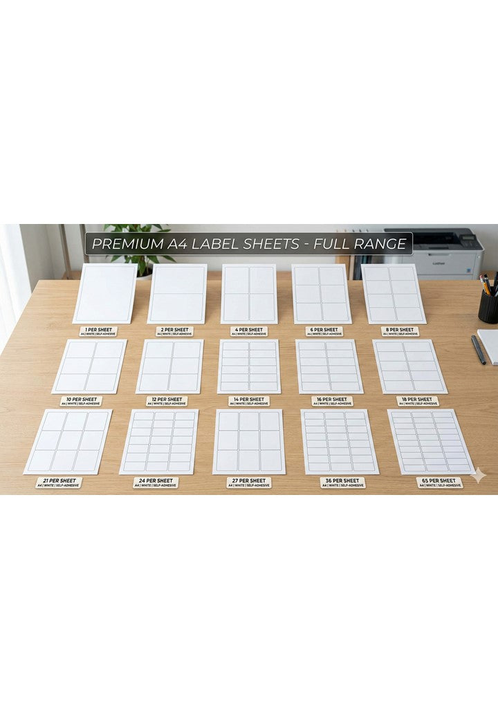 A4 Labels (15 different sizes)