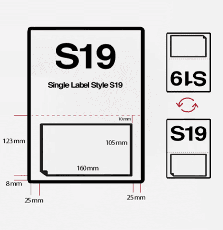 Integrated Labels S19 (160x105mm)