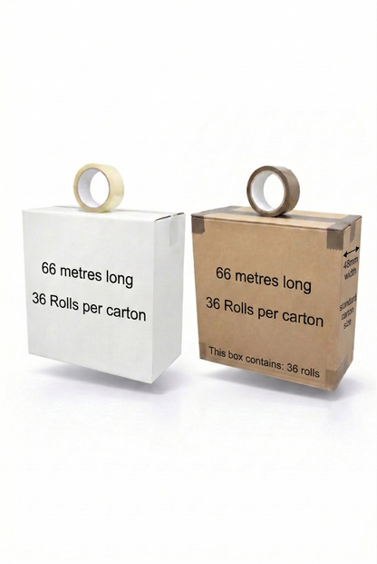 Brown or Clear Tape x36 rolls