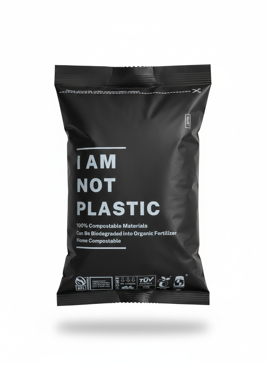 Black Compostable Mailing Bags x100 Pack