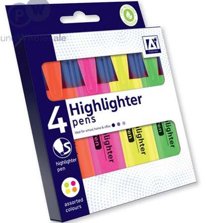 Highlighters x Pack of 4