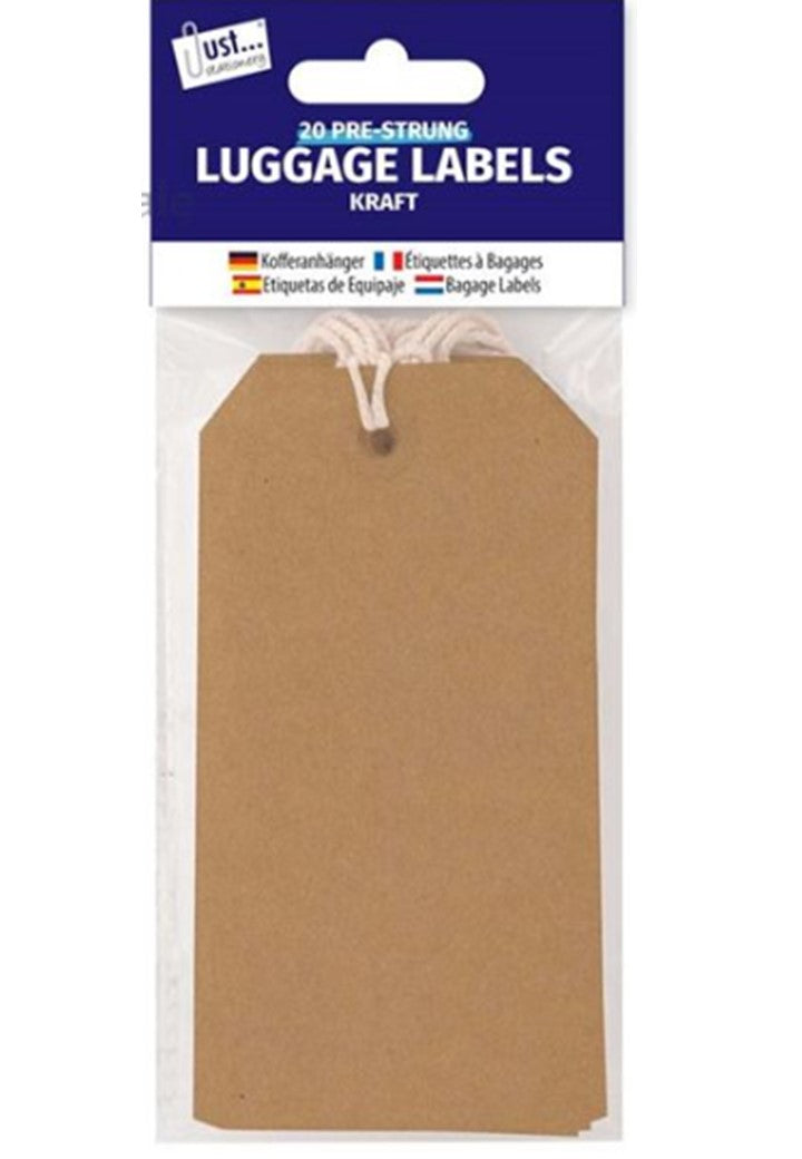 Brown Label Tags x20 pack