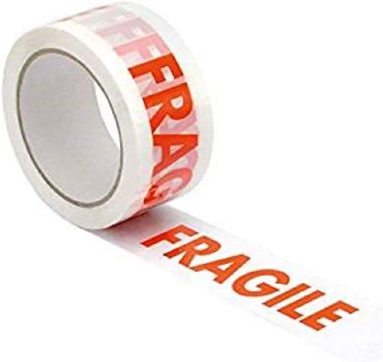 Fragile Tape 48xmm wide x 66m long. 6 / pack